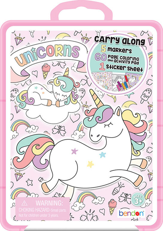 Unicorns Carry Along Case - English Edition