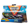 Monster Jam, Official Dragon vs. Jester Die-Cast Monster Trucks, 1:64 Scale, 2 Pack