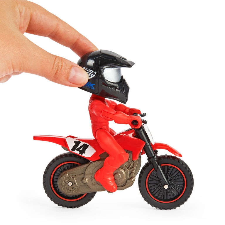 Supercross, Race and Wheelie Bike, Authentic Cole Seely Collector Motorcycle, 1:18 Scale