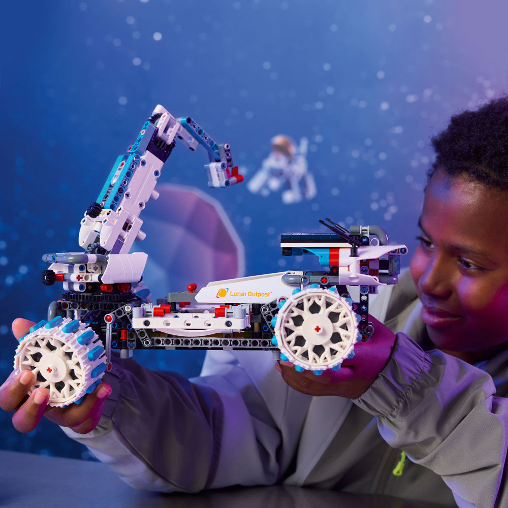 LEGO Technic Lunar Outpost Moon Rover Space Vehicle Building Toy for Kids, Ages 10+ - 42211