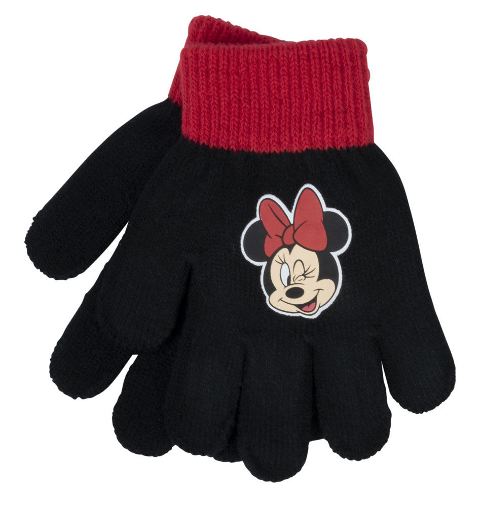 Minnie Mouse Pompom Hat and Glove Set