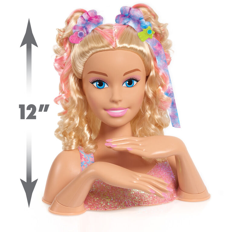 communication Opaque Wither Barbie Tie-Dye Deluxe 20-Piece Styling Head, Blonde Hair, Includes 2  Non-Toxic Dye Colors | Toys R Us Canada