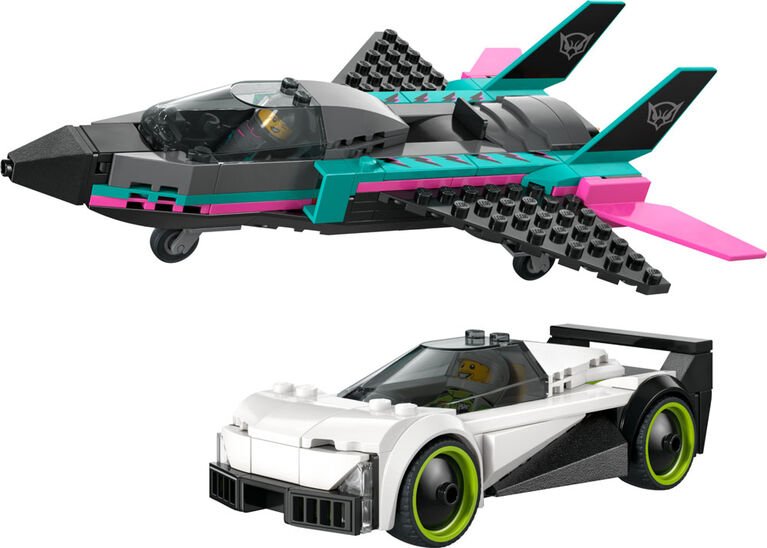 LEGO City Jet vs. Car Building Toys for Kids - Pretend Play Set for Boys & Girls, Ages 6+ - 60489