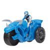 Power Rangers Dino Fury Rip N Go Tricera Battle Rider and Dino Fury Blue Ranger