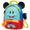 Disney Junior Mickey Mouse Funhouse Adventures Backpack, 5 Piece Pretend Play Set with Lights and Sounds Accessories