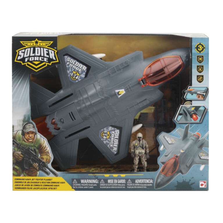 T5-Command Hawk Jet Fighter Playset - Notre exclusivité