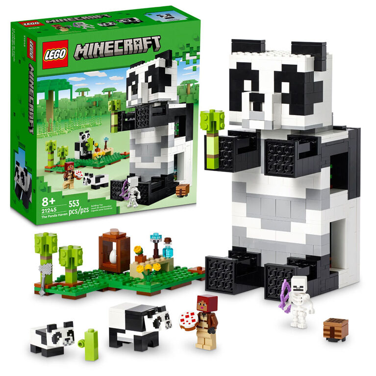 Lego Minecraft The Panda Haven 21245 Building Toy Set 553 Pieces