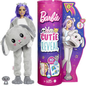 Barbie-Poup&eacute;e Cutie Reveal avec costume de chiot et 10surprises