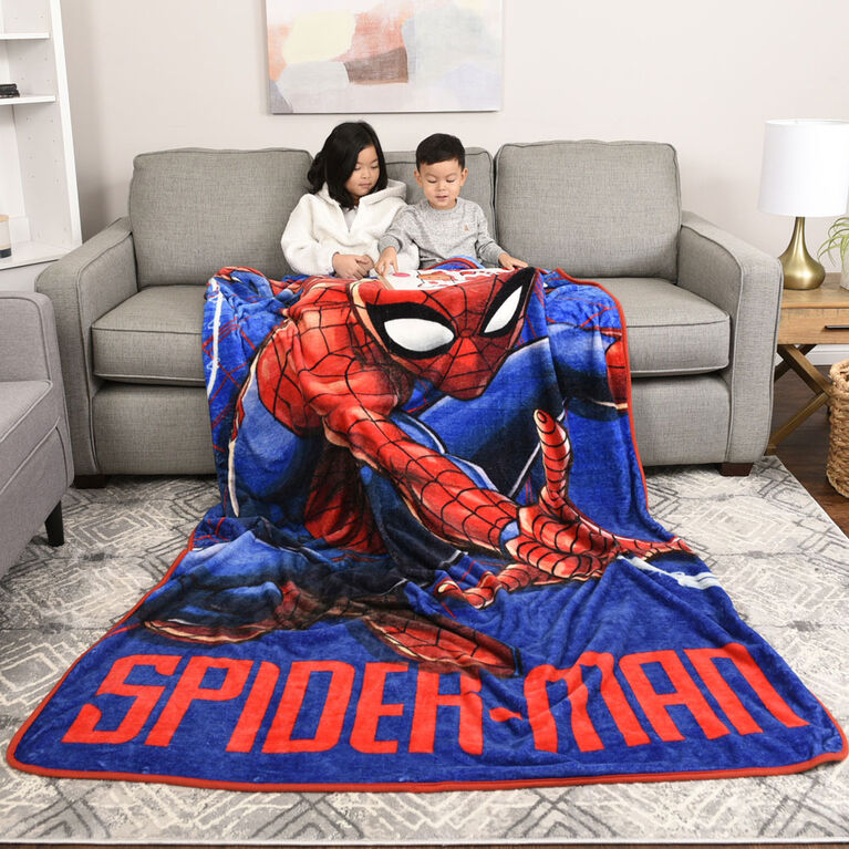Marvel Spiderman Kids Oversized Blanket, (60x90)