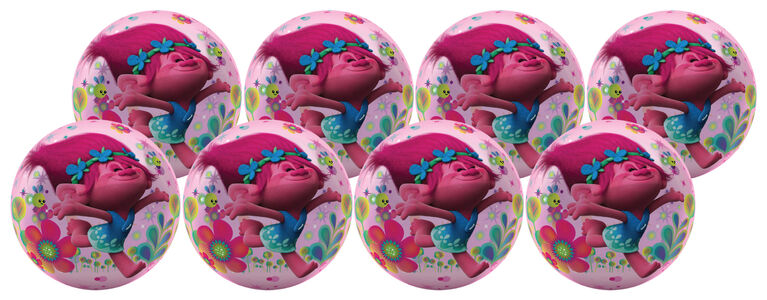 8 Pack Playball with Pump 10 inch Trolls