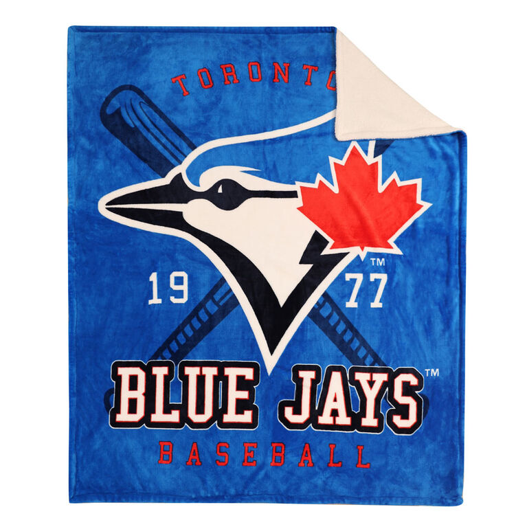 MLB Toronto Blue Jays Sherpa Throw, 50