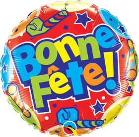 Ballon Métallique 46 Cm Bonne Fete De Qualatex