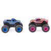 Monster Jam, Official Blue Thunder vs. Full Charge Color-Changing Die-Cast Monster Trucks, 1:64 Scale