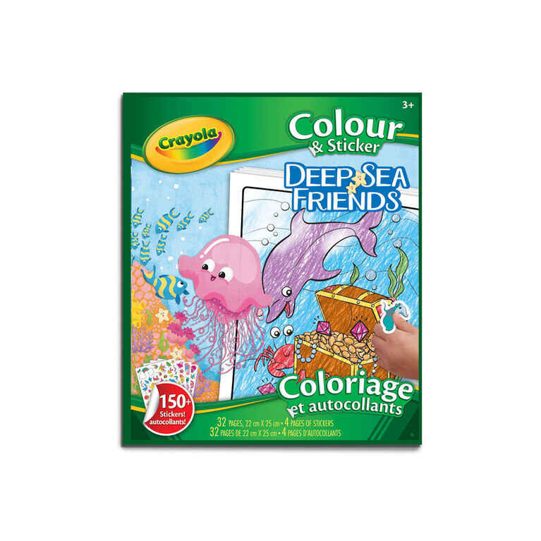 Coloriage et autocollants Animaux marins