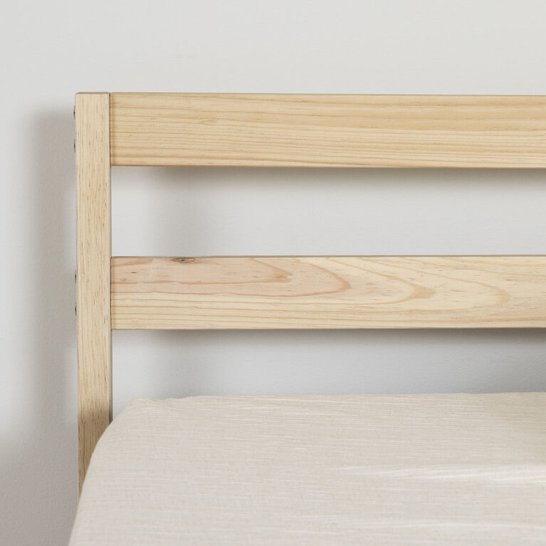Sweedi Full Wooden Bed Natural Wood