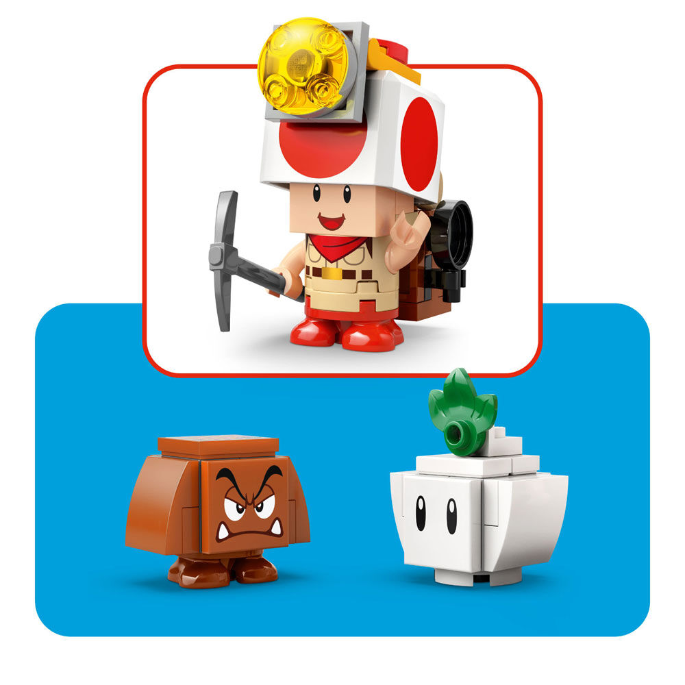LEGO Super Mario Captain Toad's Camp Building Toy for Kids - Playset for Boys & Girls, Ages 6+ - 72040