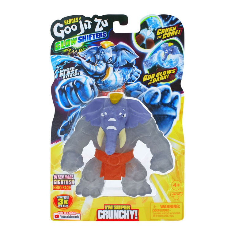 Heroes Of Goo Jit Zu Glowshifters S8 Hero Pk Gigatusk Rare