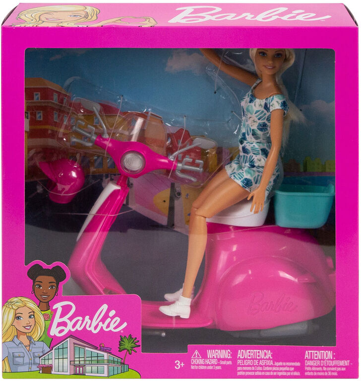 Vaak gesproken bewondering balkon Barbie Doll and Scooter - R Exclusive | Toys R Us Canada