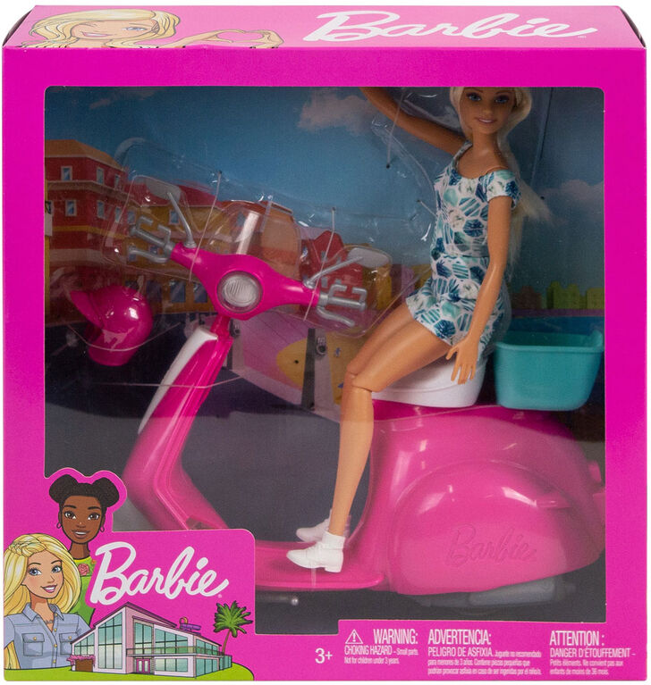 Barbie - Poupée et Scooter. - Notre Exclusivité