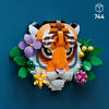 LEGO Art La Collection de la Faune - Le Tigre, Cadeau de Pendaison de Crémaillère pour une Nouvelle Maison, Idée de Décoration Florale 31217