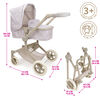City Park 2 in1 Doll Stroller, Little Flora