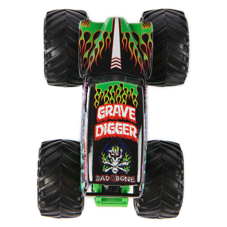 Monster Jam, Official Grave Digger Monster Truck, Die-Cast Vehicle, 1:64 Scale, Kids Toys for Boys Ages 3 and up