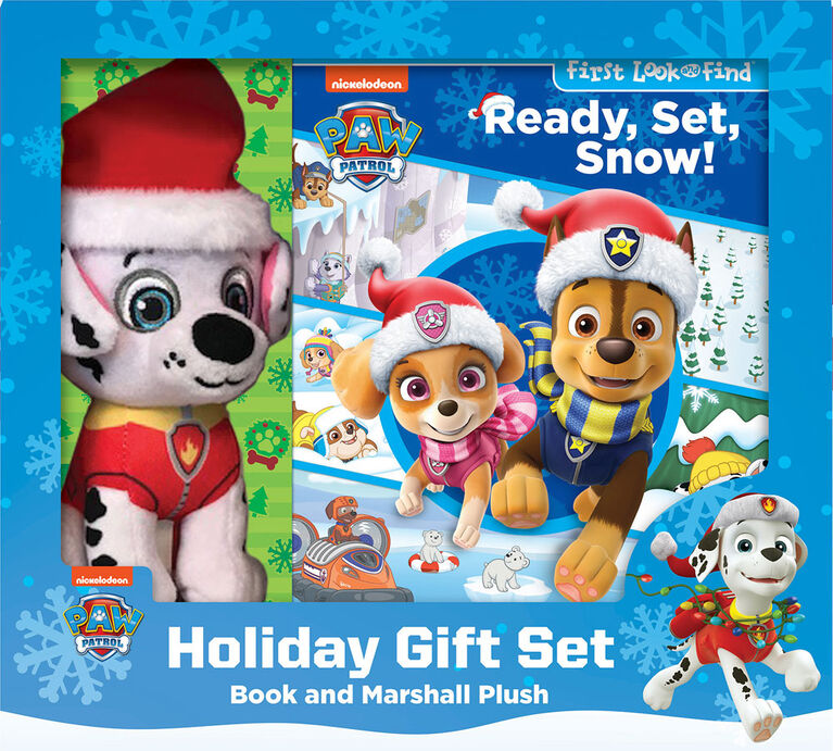 Phoenix - Ready, Set, Snow! Holiday Gift Set - First Look and Find Activity Book with Marshall Plush! - English Edition