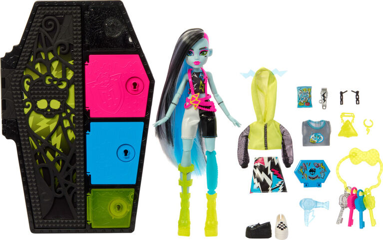 Monster High Doll, Frankie Stein, Skulltimate Secrets: Neon Frights