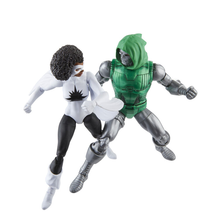 Hasbro Marvel Legends Series, figurines de collection de 15 cm Captain Marvel Vs. Doctor Doom, Avengers 60e anniversaire