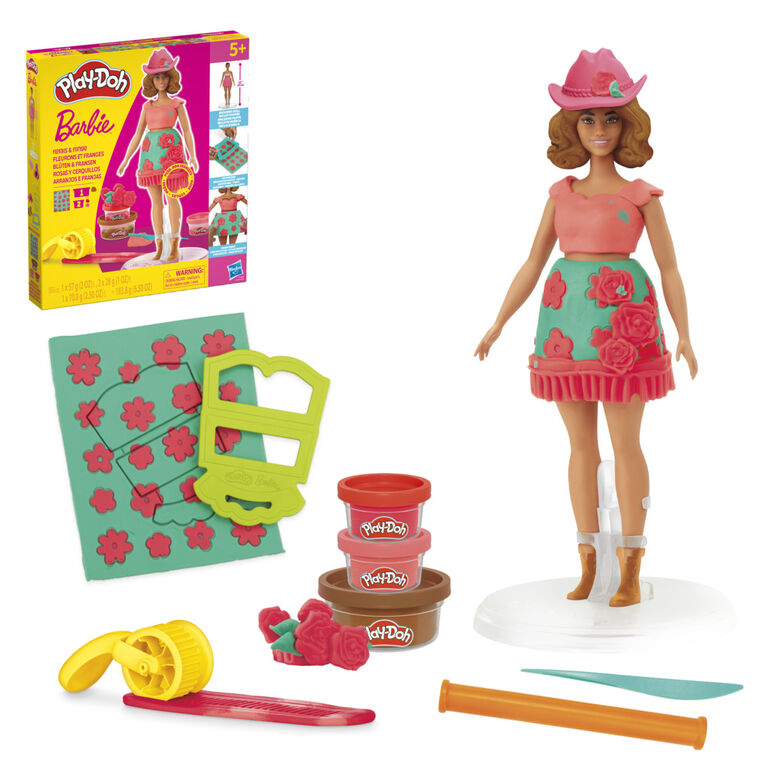 Play-Doh Barbie Florals and Fringe Doll Set Play-Doh Barbie Florals and Fringe Doll Set