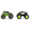 Monster Jam, Official Grave Digger vs. Alien Invasion Color-Changing Die-Cast Monster Trucks, 1:64 Scale