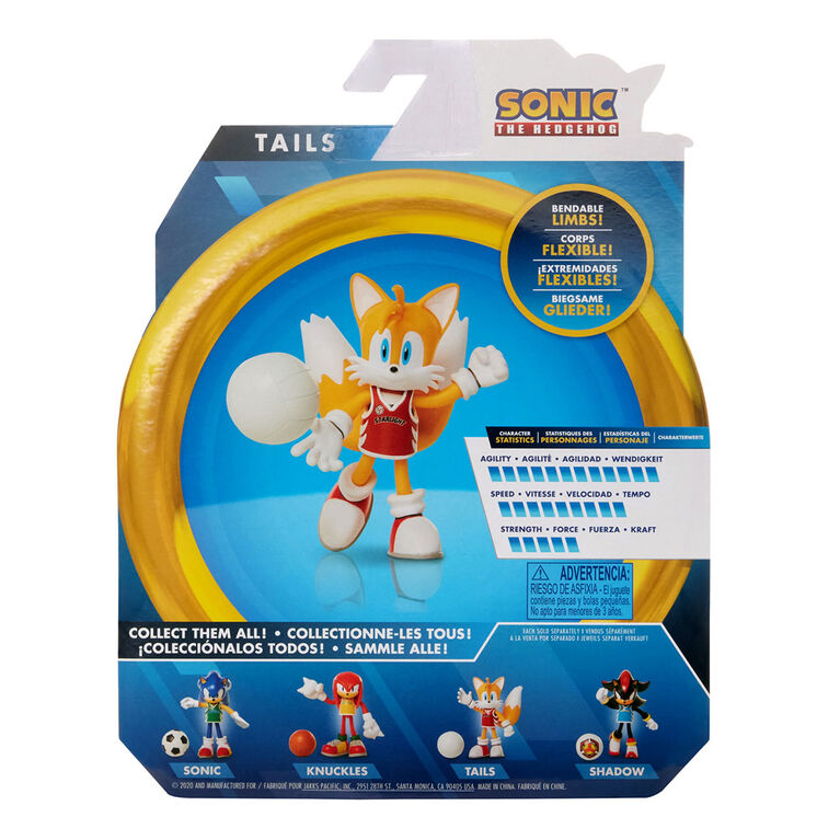 SONIC - 4" Tails with Volleyball
