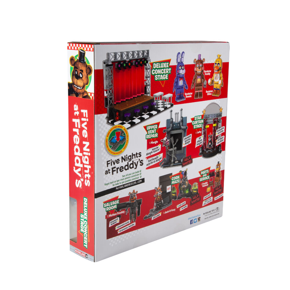 The Five Nights at Freddy s Deluxe Concert Stage Construction Set Toys R Us Canada