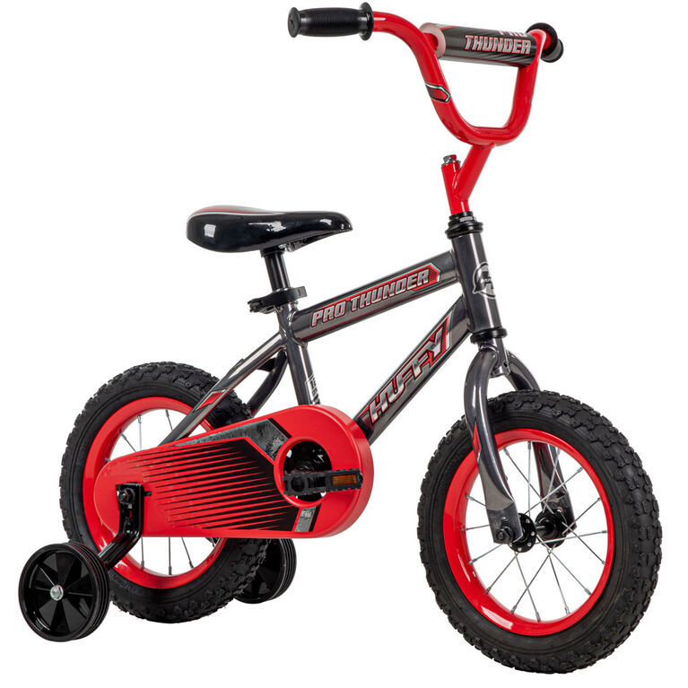 Huffy Pro Thunder 12-inch Bike, Grey and Red - R Exclusive