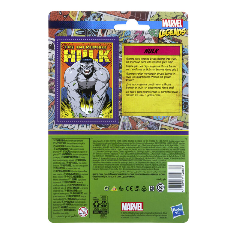 Marvel Legends 3.75-inch Retro 375 Collection Grey Hulk Action Figure Toy