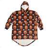 NHL Edmonton Oilers Oversized Wearable Sherpa Hooded Blanket, One Size Fits Most