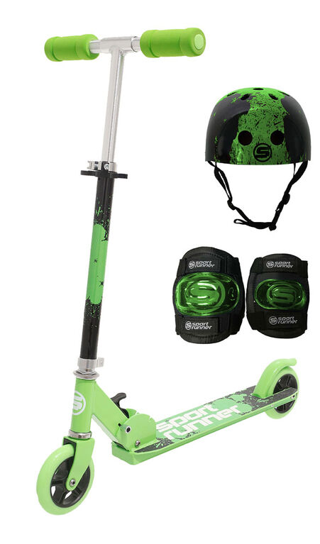 Sport Runner Premium Scooter Combo Set - Green - R Exclusive