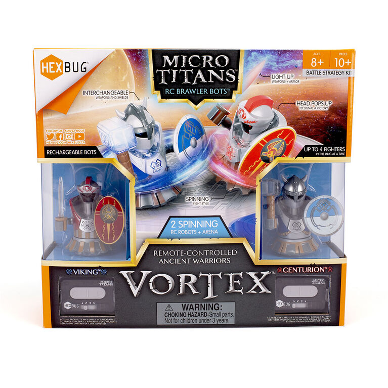 Hexbug Micro Titans Vortex Centurion Vs Viking