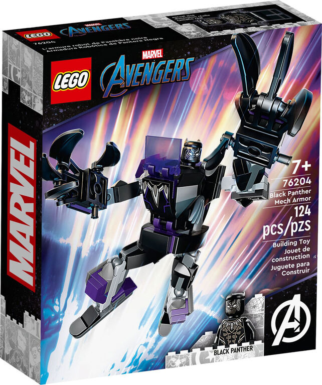 LEGO Marvel Black Panther Mech Armor 76204 Building Kit (124 Pieces)