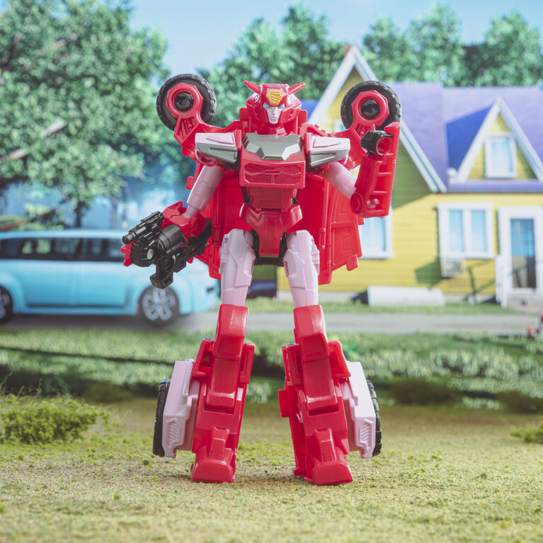 Transformers EarthSpark, figurine articulée Elita-1 de 12,5 cm de classe Guerrier, jouet robot