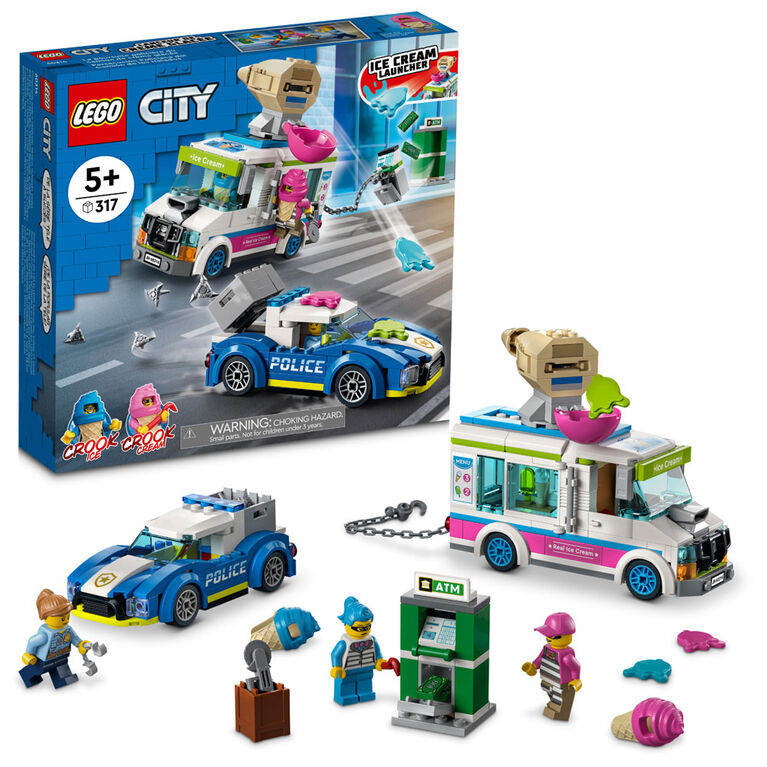 LEGO City Ice Cream Truck Police Chase 60314 Building Kit (317 Pieces)