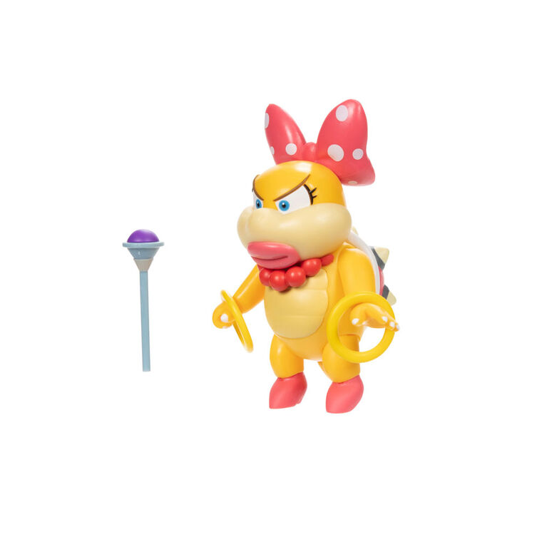 Super Mario 4 Inch Figure - Wendy Koopa with Wand