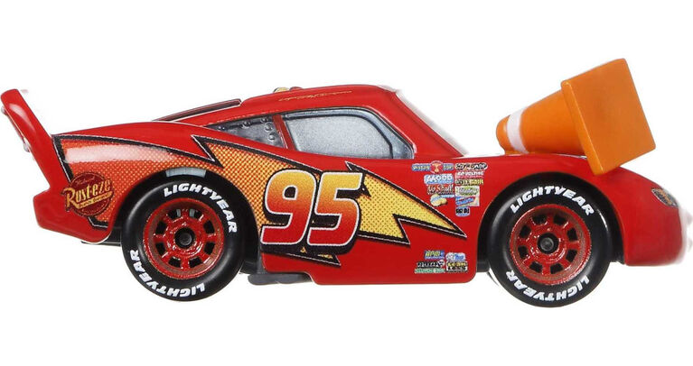 Disney Pixar Cars Lightning McQueen with Cone Vehicle