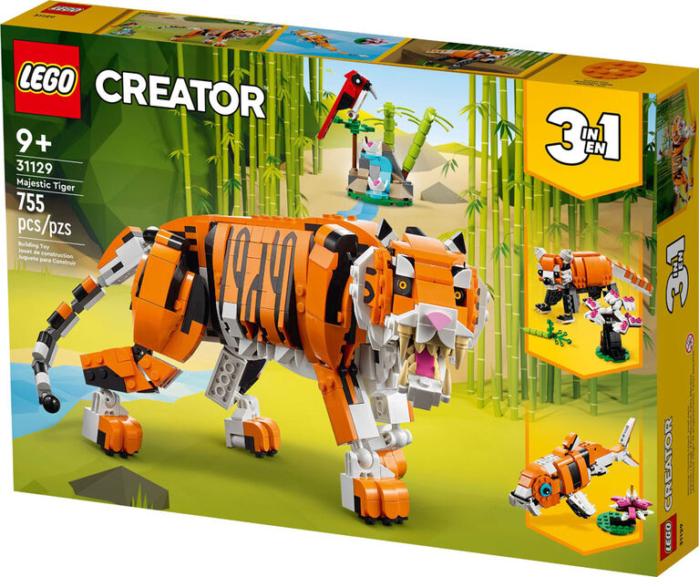 LEGO Creator 3in1 Majestic Tiger 31129 Building Kit (755 Pieces)