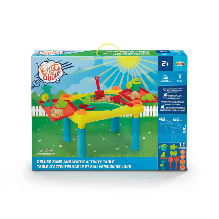 Out and About Deluxe Sand & Water Activity Table - R Exclusive