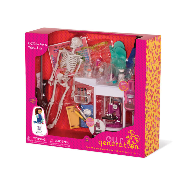 Our Generation, OG School Room Science Lab Set for 18-inch Dolls - English Edition