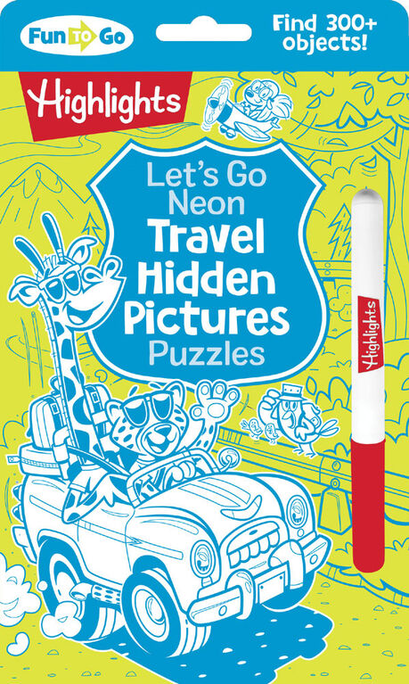 Let's Go Neon Travel Hidden Pictures Puzzles - English Edition