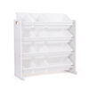 Toy Organizer with 12 Bins, White/White