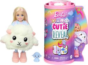 Barbie Cutie Reveal Cozy Cute Tees Series Chelsea Doll and Accessories, Plush Lamb