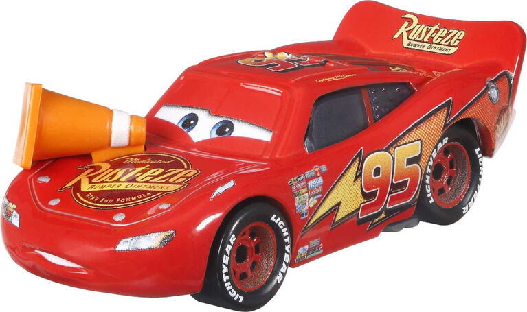 Disney Pixar Cars Lightning McQueen with Cone Vehicle